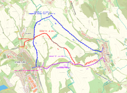Cyklochodník Stará Turá - Lubina