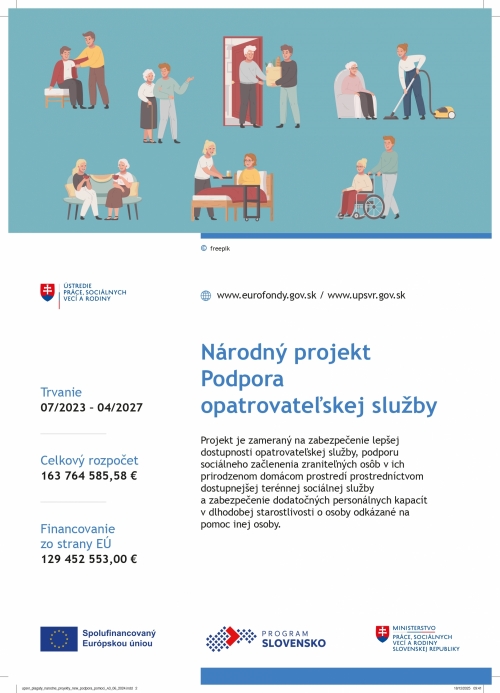 Podpora opatrovateľskej služby v meste Stará Turá III