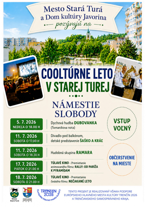 Cooltúrne leto v Starej Turej