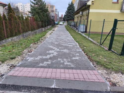 Oprava chodníkov – Stará Turá